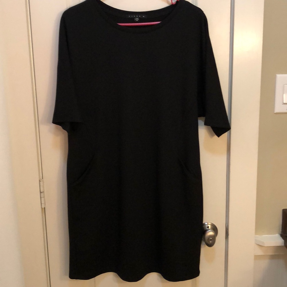 Loose fitting black dress